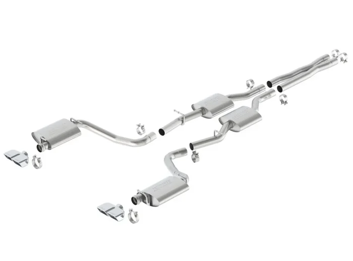 Borla 15-16 Dodge Challenger R/T 5.7L Dual Rectangle Angle Cut Dual Split Rear Exit S-Type Exhaust – 140627