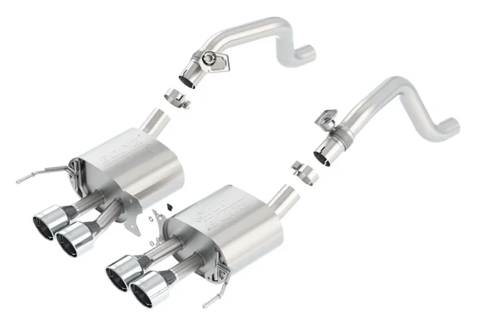 Borla 2014 Chevy Corvette C7 w/ AFM w/o NPP Atak Rear Section Exhuast Quad Rd Rl IC Tips – 11863