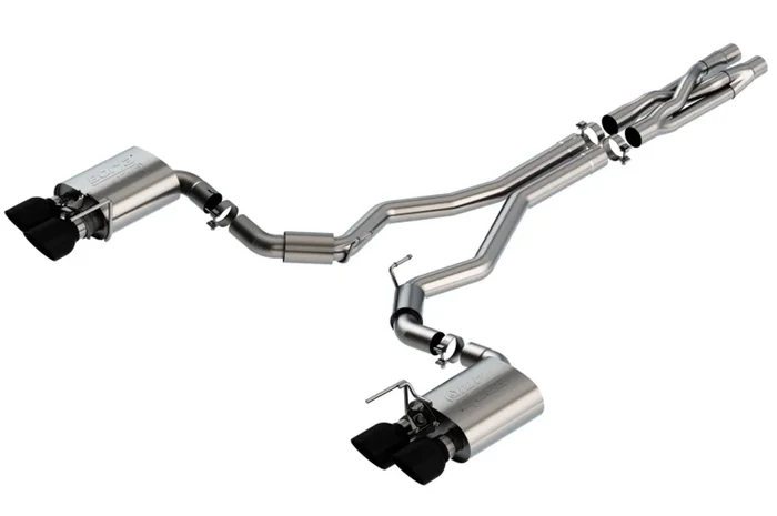 Borla 2020 Ford GT500 5.2L AT 3in ATAK CatBack Exhaust w/ Black Chrome Tips – 140837BC