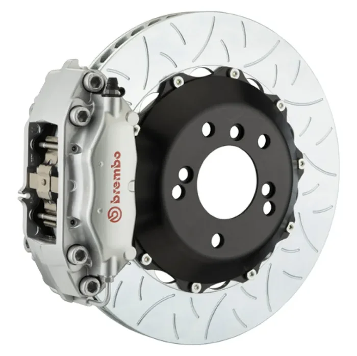 Brembo 00-03 Z8 (E52) Rear GT BBK 4 Piston Cast 2pc 345×28 2pc Rotor Slotted Type-3-Silver