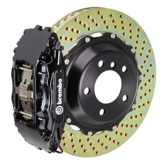 Brembo 01-06 M3 (E46) Front GT BBK 4 Piston Cast 2pc 355×32 2pc Rotor Drilled-Black