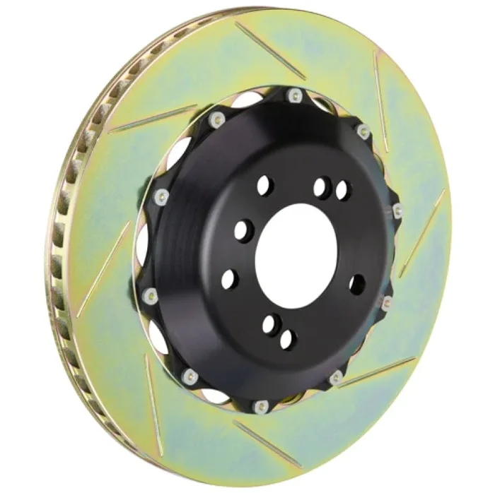 Brembo 08-13 IS-F/15+ RC-F/16-20 GS-F Rear 2-Piece Discs 345×28 2pc Rotor Slotted Type-1