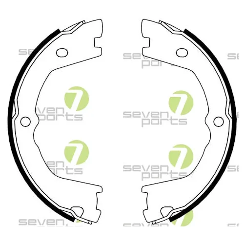 Bremsbackensatz 7 Seven Parts SVG10809 für Hinterachse