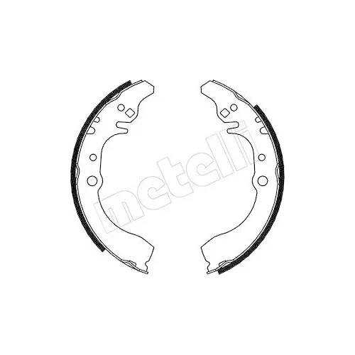 Bremsbackensatz Metelli 53-0040 für Daihatsu Piaggio Hinterachse