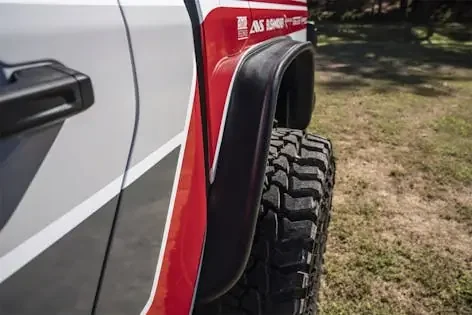 Bushwacker 10104-07 Flat Style Jeep Fender Flares, 2pc