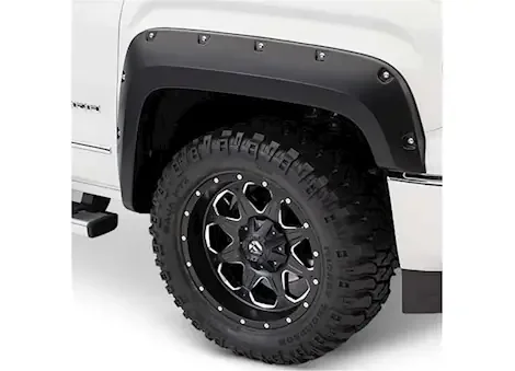 Bushwacker 17-c f250/350/450 super duty fender flares pocket style 2pc front black