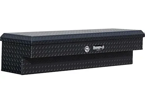 Buyers Products 13x16x70 inch textured matte blk diamond tread aluminum lo-sider truck tool box