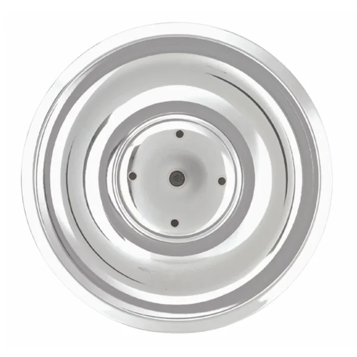 C3 1969-1982 Chevrolet Corvette Chrome Plated Stainless Steel Corvette Style Rally Wheel Center Flat Base