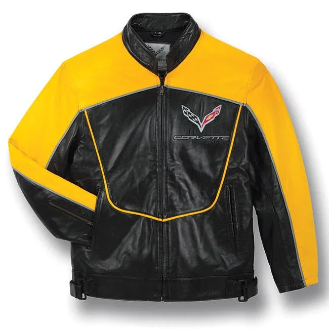 C7 Corvette Leather Racing Jacket – XXL
