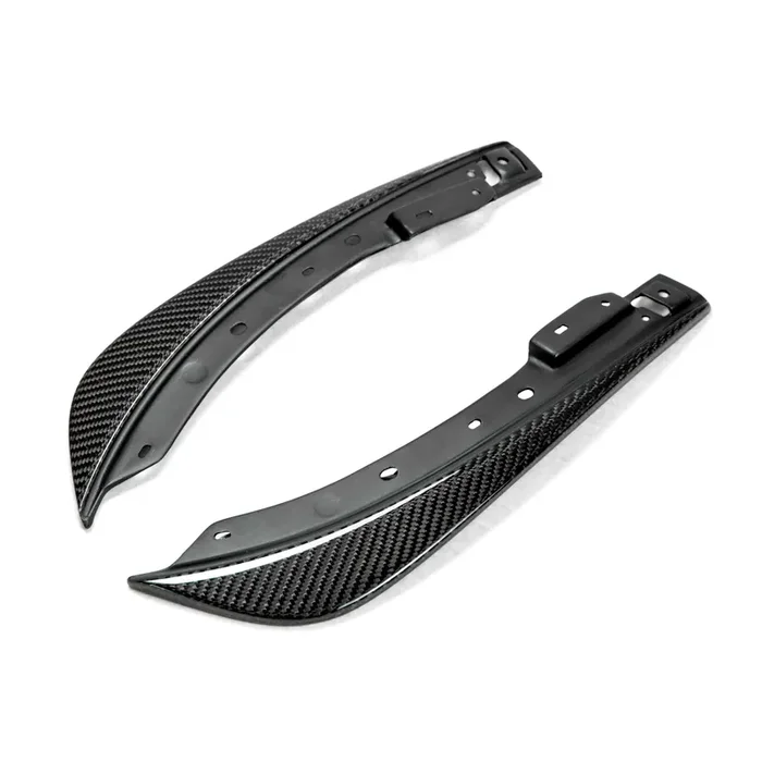 Carbon fiber front bumper canards for 2008-2014 Dodge Challenger
