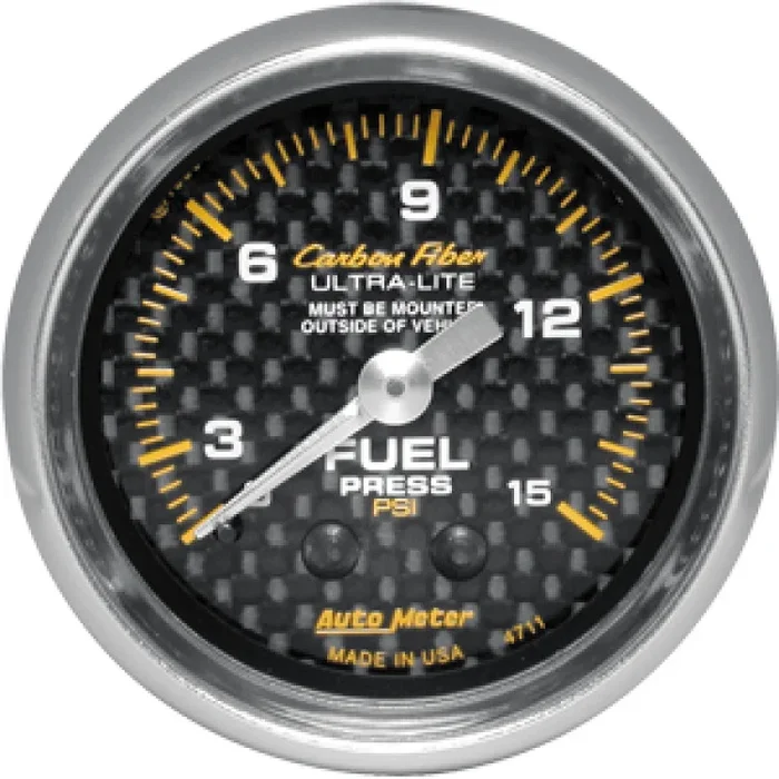 Carbon Fiber Fuel Pressure 0-15PSI 4711