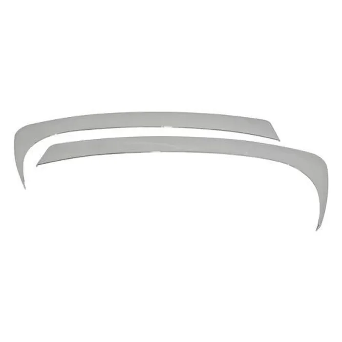 Center Dash Accents for 07-10 Jeep JK Wrangler, Set of 2, Plastic, Chrome Finish