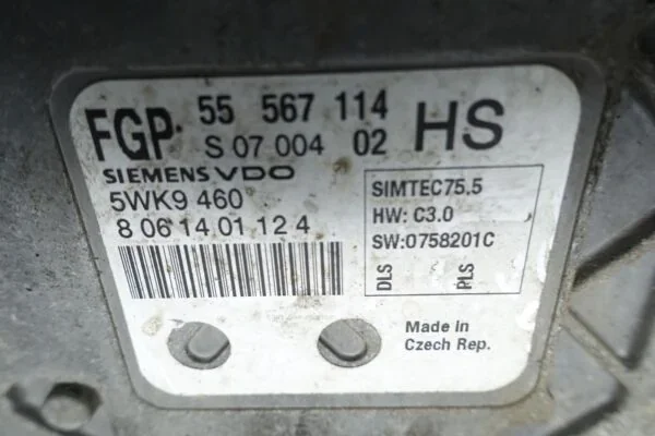Centralina Motore ECU Opel Astra Zafira 1.6 85kW 55559394 55567114 55571558