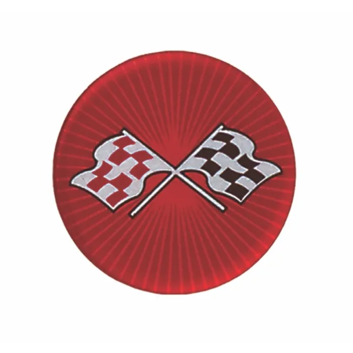 Chevrolet Red Cross Flag Emblem Decal – Size 44mm (1.75″)