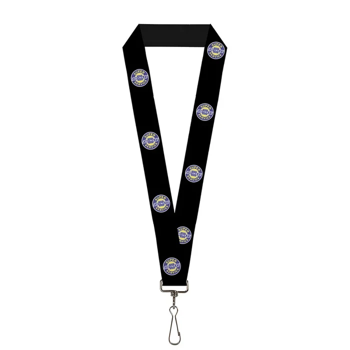 Chevrolet Super Service Logo Black Lanyard – 1.0″