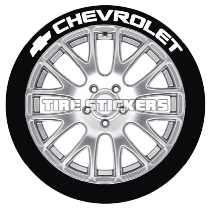 Chevrolet Tire Stickers – 4 OF EACH – 17″-18″ – 1″