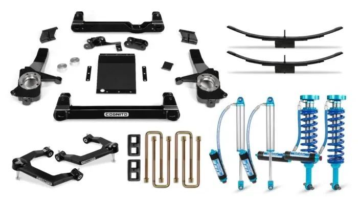Cognito 6-Inch Elite Lift Kit with King 2.5 Remote Reservoir Shocks For 2019-2023 Silverado/Sierra 1500 2WD/4WD