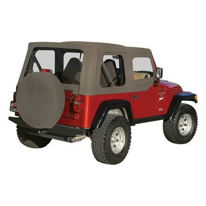 Complete Top for Jeep TJ Wrangler w/o Unlimited Package, w/ Soft Upper Doors