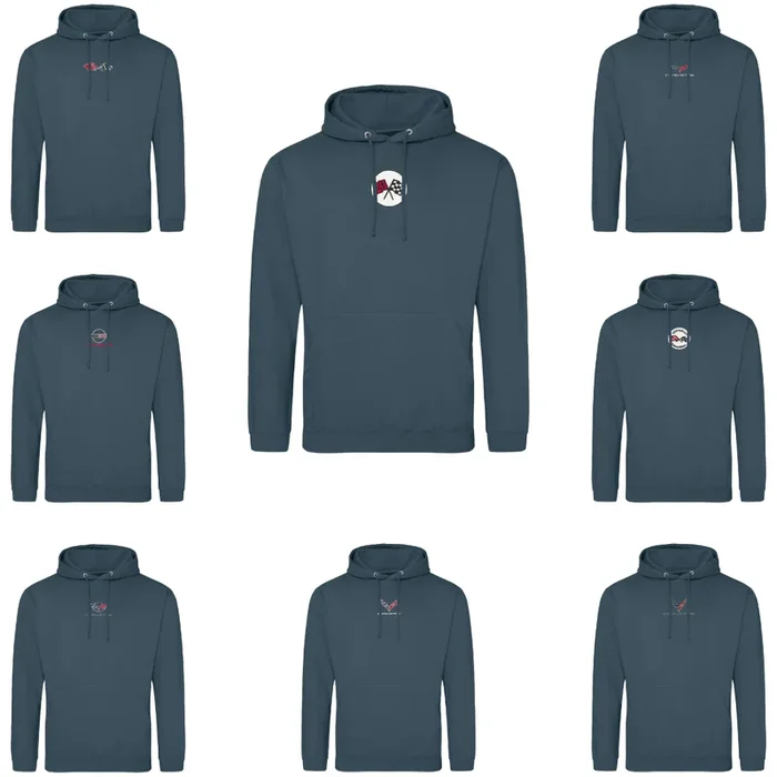 Corvette Embroidered Hoodie – Air Force Blue