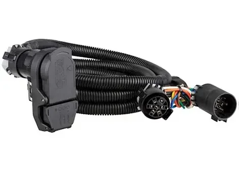 Curt Manufacturing 19-c silverado/sierra 1500/2500/3500 7ft extension harness(adds 4&7way rv blade to bed)