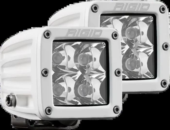 D-Series PRO LED Light, Spot Optic, Surface Mount, White Housing, Pair