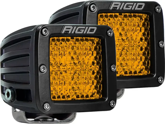 D-Series Rear Facing Light, High/Low, Amber, Diffused, Surface Mount, Pair
