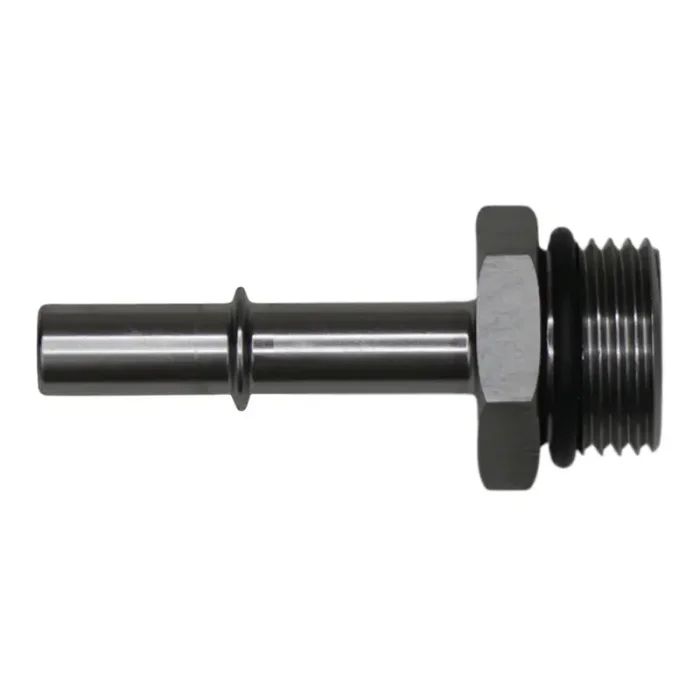 DeatschWerks 10AN ORB Male to 3/8in Male EFI Quick Connect Adapter – Anodized DW Titanium