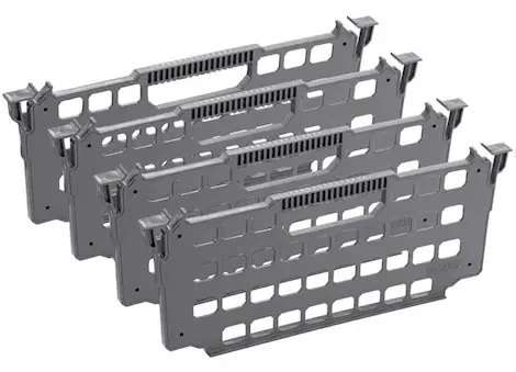 Decked LLC Vx drawer systems drawer dividers (set of four) grey