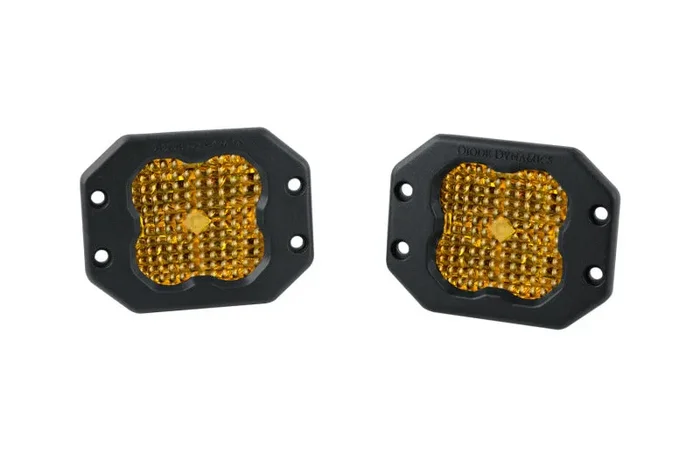 Diode Dynamics SS3 Pro ABL – Yellow Flood Flush (Pair)