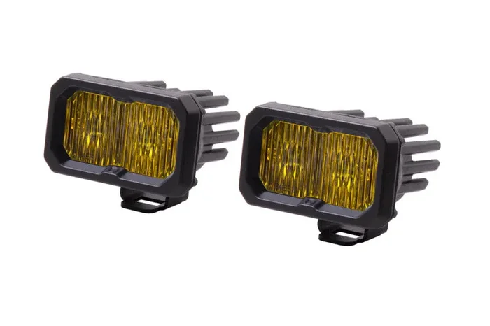 Diode Dynamics Stage Series 2 In LED Pod Pro – Yellow Fog Standard ABL (Pair)