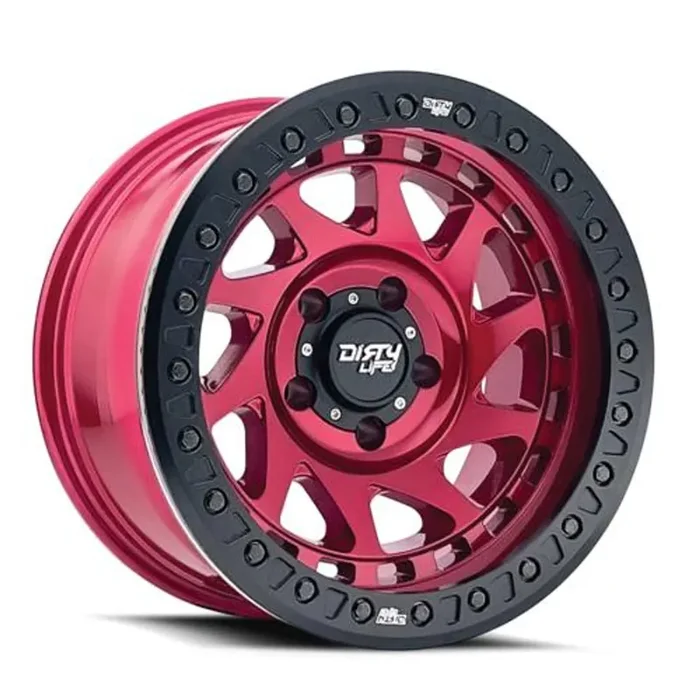 Dirty Life Race Wheels Enigma Race 9313 Gloss Crimson Candy Red 17X9 8-165.1 -12Mm 130.8Mm
