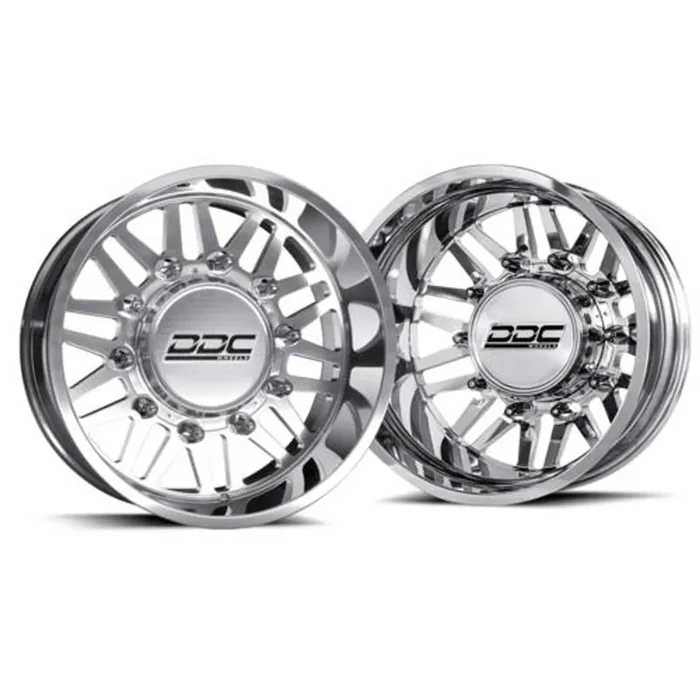 Dually Wheels Aftermath Polished 22×8.25 8×200 SS Fronts 05-25 Ford F-350 11-14 F-450 DDC Wheels