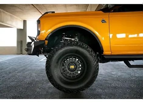 DV8 Offroad 21-c bronco 4dr front & rear fender flare deletes black