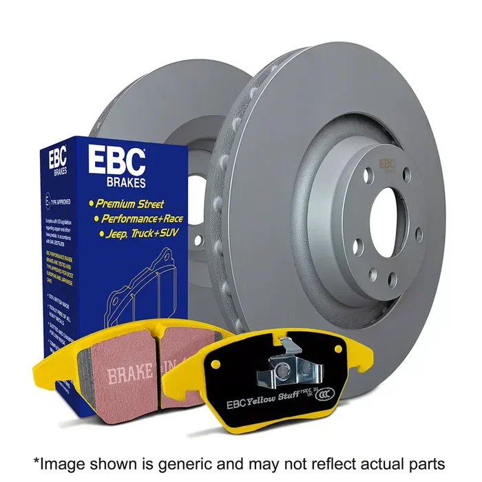 EBC Brakes Stage 13 Yellowstuff 7-Lug Brake Rotor and Pad Kit; Front (Late 00-03 2WD F-150 w/ 4-Wheel ABS, Excluding Lightning)Find parts that fit my vehicle