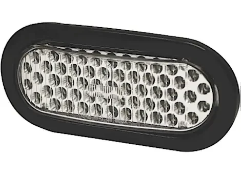 Ecco Safety Group Directional led oval grommet mount, 12vdc, 8 flash patterns, w/ plug, clear