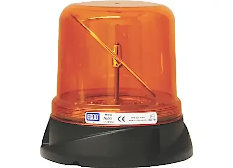 Ecco Safety Group Led hybrid beacon rotoled, 12-24vdc, amber