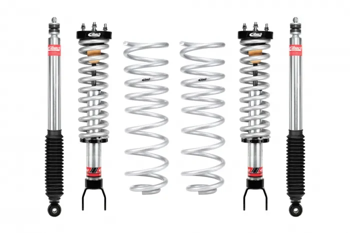 Eibach Pro-Truck Stage 2 0-3.2″ Front Coilovers and 3.0″ Rear Shocks with Pro-Lift-Kit Springs for 2019-2023 Ram REBEL Crew Cab
