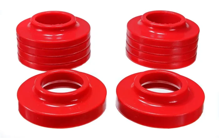 Energy Suspension Front, Rear Coil Spring Isolator Red for 1997-2006 Jeep Wrangler TJ