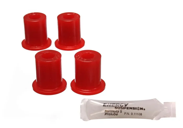 Energy Suspension Rear Leaf Spring Shackle Bushing Red for 1981-1985 Jeep Scrambler