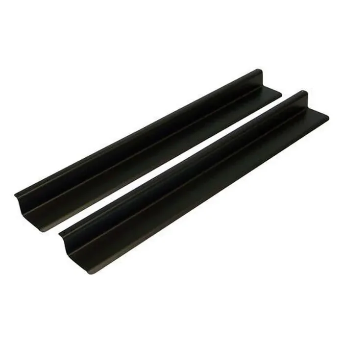 Entry Guard Set for 2007-2018 Jeep JK Wrangler w/ 2 Doors; Black Power Coated