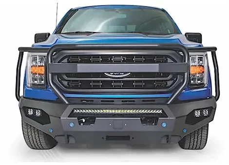 Fab Fours Inc. 21-c f150 matrix bumper with full grille guard matte black powder coat
