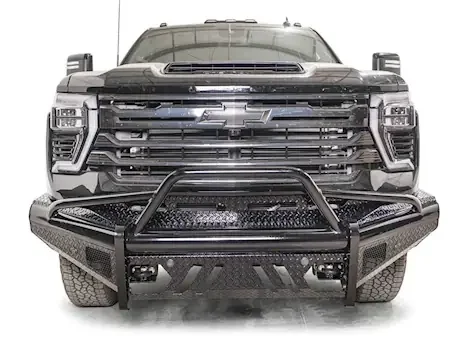 Fab Fours Inc. 24-c silverado 2500/3500 hd black steel front bumper w/ pre-runner guard