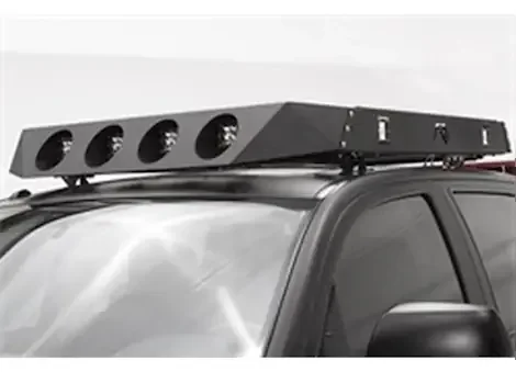 Fab Fours Inc. 4 light roof rack face plate matte black