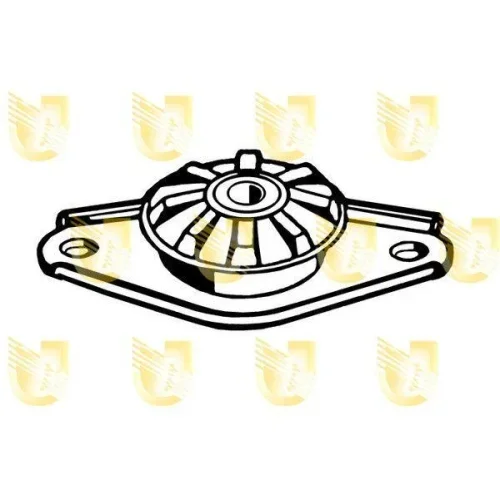 Federbeinstützlager Unigom 390045 für Fiat Innocenti Hinterachse Links