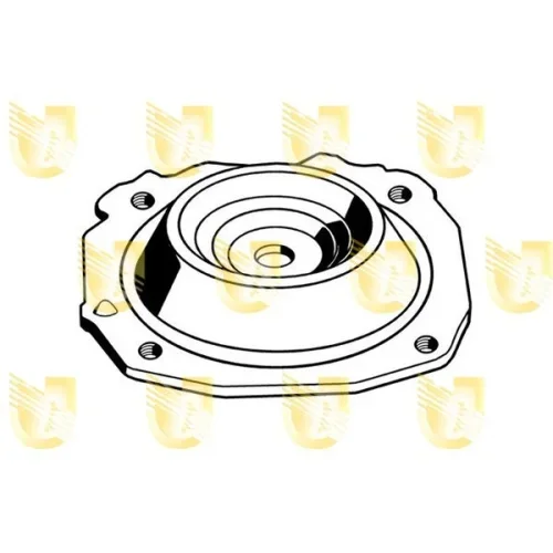 Federbeinstützlager Unigom 391013 für Renault Vorderachse Links