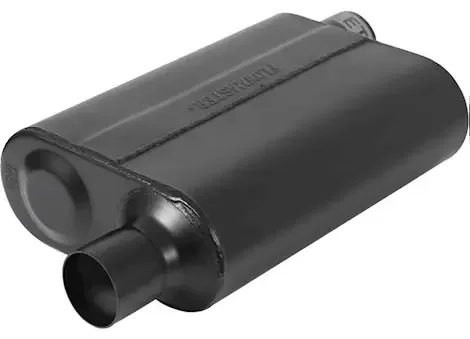 Flowmaster Super 44 series muffler, 2.25in in (o) / out (o), opposite side offsets, 4in x 9.75in x 13in case e