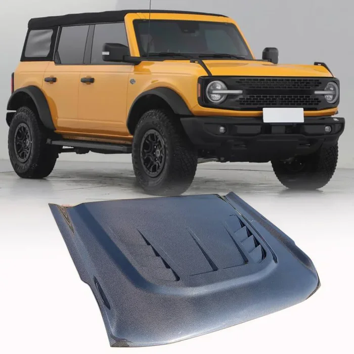 Ford BRONCO Sport Utility 2D 4D 2021-2023 Engine Bonnet Hood Cover Carbon Fiber