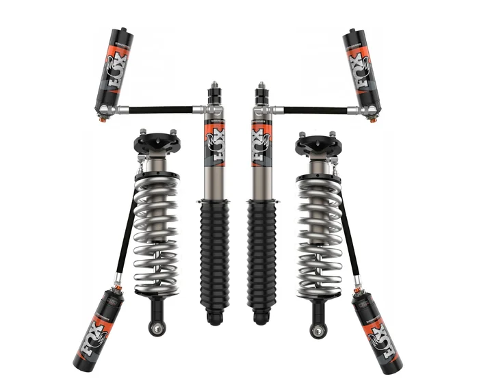 Fox 2.5 Perf Elite Series 0-3″ Adjustable Reservoir Front Lift Coilovers and 0-1.5″ Adjustable Reservoir Rear Lift Shocks for 2022-2023 Toyota Tundra 2WD/4WD