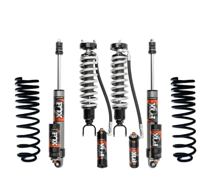 FOX Elite Series 2.5 Body 2-3″ Lift Front Coilovers, 0-2″ Rear Shocks w/ Adjusters and ICON 1.5″ Rear Lift Coil-Springs for 2019-2025 Ram 1500