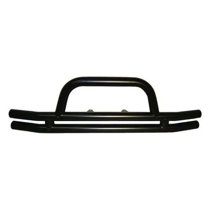 Front Black Double Tube Bumper for 2007-2018 Jeep JK Wrangler